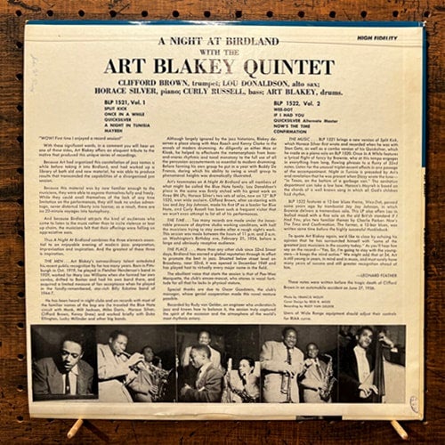 米LP Art Blakey A Night At Birdland, Volume 1 BLP1521 BLUE NOTE /00260 Art Blakey A Night At Birdland Volume 1 BST 81521 中古レコード